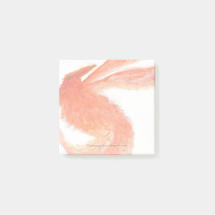 Rot bemalte mythologische Vogel-Post-It-Notizen Post-it Klebezettel