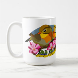 ROT-BILLIERTE LEIOTHRIX-VÖGEL - ALOHA KAFFEETASSE