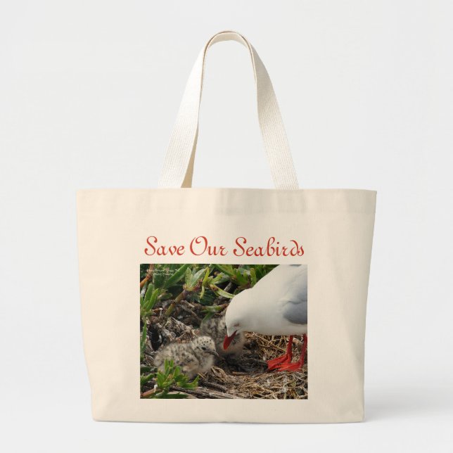 Rot-Billing-Gulden-und-Chicks-Tasche von RoseWrite Jumbo Stoffbeutel (Vorne)
