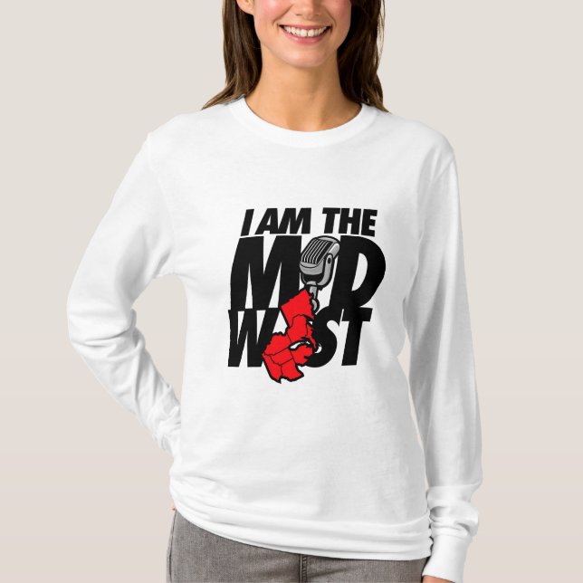 Rot bin ich der Mittelwesten T-Shirt (Vorderseite)