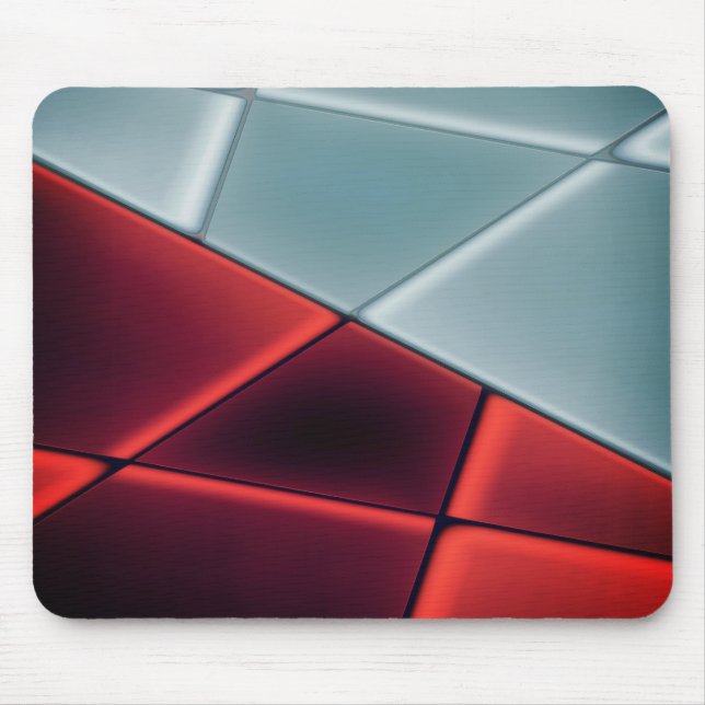 Rot bis graue Trapezoiden mit Option zum Ändern... Mousepad (Vorne)