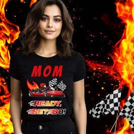 Rot | Black Go Kart Racing Geburtstag Tri-Blend Shirt