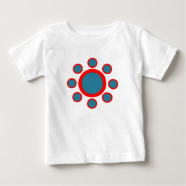 Rot-Blau-Henna-Muster Baby T-shirt