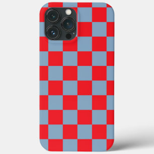 Rot Blau Kariertes Gingham-Muster Case-Mate iPhone Hülle
