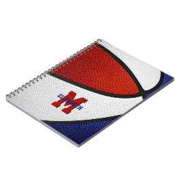 Rot-Blau-Mannschaft: Jungs-Basketball Notizblock