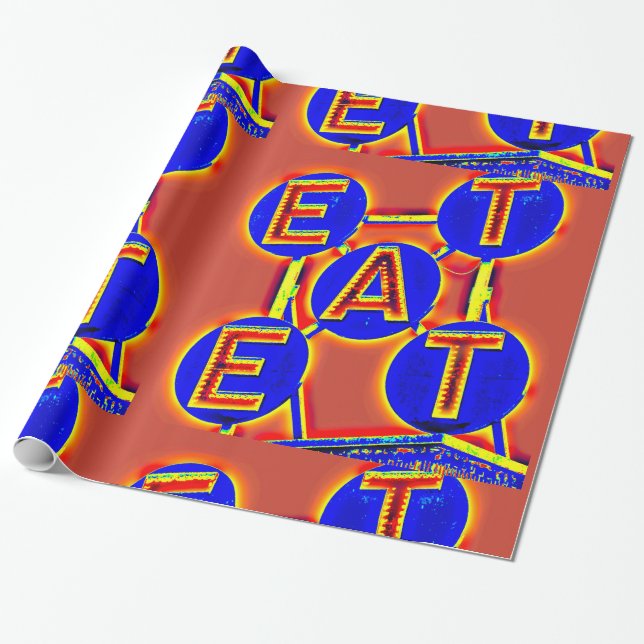 Rot-Blau-Papier Geschenkpapier (Ungerollt)