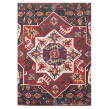 Rot & Blau Persisches Design