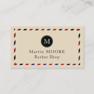 Rot-Blau-Streifen Visitenkarte