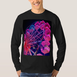 Rot, Blau und Rosa Riesenrad T-Shirt