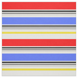 Rot Blau Weiß Streifen Design Stoff