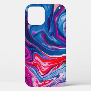 Rot-blaue Marmorstruktur Case-Mate iPhone Hülle