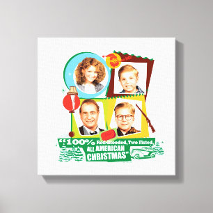 rot blutbedacht, zwei Fisted, ganz amerikanisch We Leinwanddruck