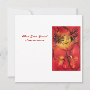 ROT BOW, gelb weiß Ankündigung