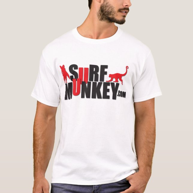Rot - Brandung Munkey Anschlagtafelentwurf #2 T-Shirt (Vorderseite)