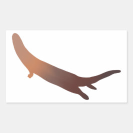 Rot-Brown River Otter Gradient Sticker