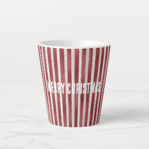 Rot Creme Streifen Weihnachten Milchtasse