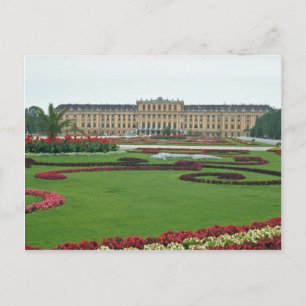 Rot das Schloss Shonbrunn der Habsburger, Wien, Postkarte