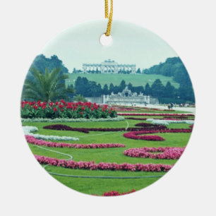 Rot das Shonbrunn Schloss, Blumen Wiens, Keramik Ornament