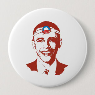 Rot Dr. Obama Button