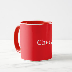 Rot, einfarbig rote Farbe VORLAGE, anpassbar, Tasse