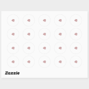 Rot Farbe dekorative Sticker