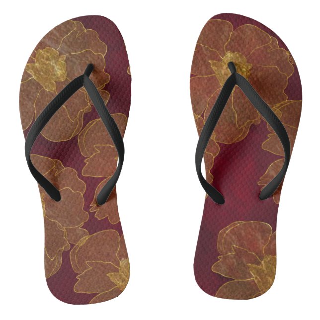 Rot Flip Flops (Fußbett)