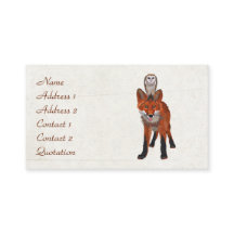 ROT FUCHS & EULE Visitenkarte