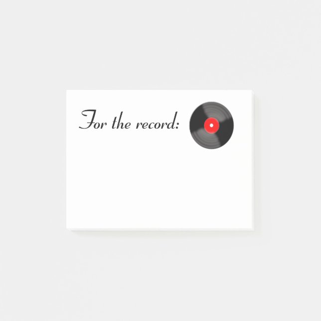 Rot für die Aufzeichnung, die Sie in den Hinweisen Post-it Klebezettel (Vorderseite)