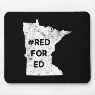 Rot für Ed Minnesota Lehrer Öffentliche Bildung fü Mousepad