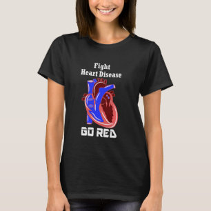 Rot für Frauen Herzerkrankungen Amerikanischer Her T-Shirt