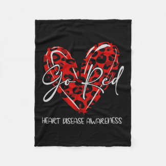 Rot für weibliche Herzkrankheiten Monat Fleecedecke