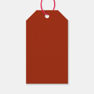 Rot gebrannt (feste Farbe) Geschenkanhänger