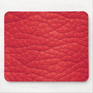 Rot geknittertes Imitat weiches ledernes Mousepad