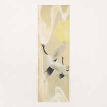 Rot gekrönter Kran im chinesischen Stil