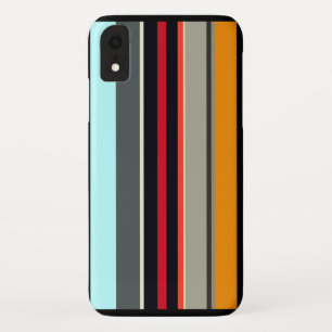 Rot-Gelb-Blau-Silber-Multicfarbene Streifen Case-Mate iPhone Hülle