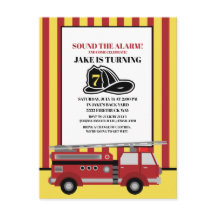 Rot gelb gestreiftes Feuerwehrauto Feuerwehrkampf 