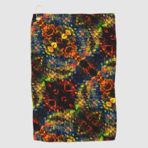 Rot-Gelb-Grün auf dunklem, Flower-Shredded-Papier?