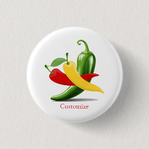 Rot-Gelb-Grün-Chili-Paprikaschoten Thunder_Cove Button