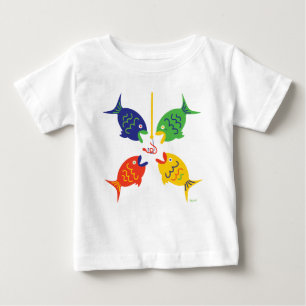 Rot-Gelb-Grüne Fischerei II Baby T-shirt