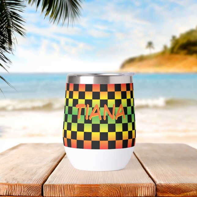 Rot-Gelb-grüne Rasta Ombre (Strand)