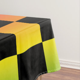 Rot-Gelb-grüne Rasta Ombre Checked Tischdecke