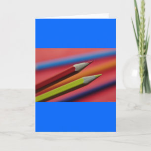 Rot-Gelb-Kreise1412 PENCIL CRAYONS FARBE Karte