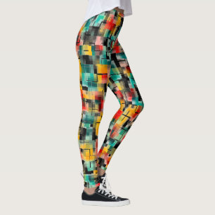 Rot-Gelb Leggings