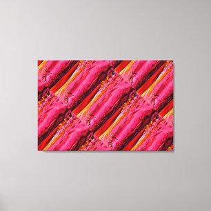 Rot-Gelb-Maui-Wellenmuster Leinwanddruck