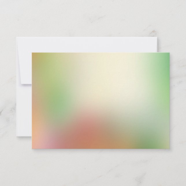 Rot-Gelb-Orange-Grün Moderne Abstrakte Kunst Mitteilungskarte (Vorderseite)