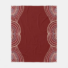 Rot-gelb-rosa-blau Konzentrierte Herzen Regenbogen Fleecedecke