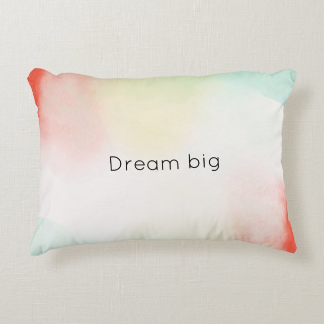 Rot-Gelb-Rose-Gefärbte Krawatte Dekokissen (Vorderseite)