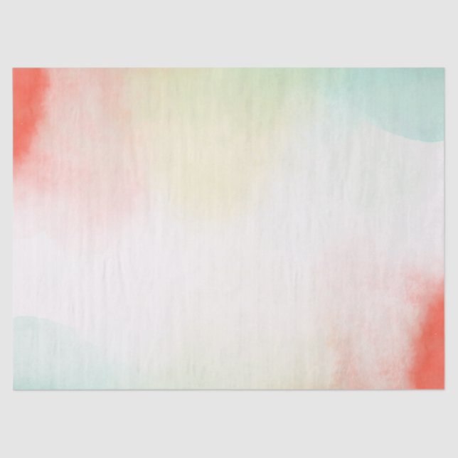 Rot-Gelb-Rose-Gefärbte Krawatte Seidenpapier (Vorderseite)