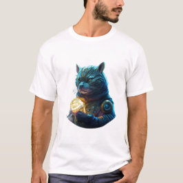 Rot-Gelb- und grünes Fraktal Design T-Shirt