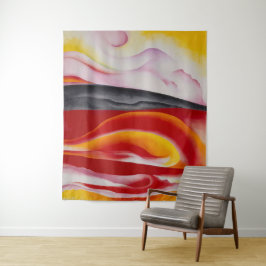 Rot, Gelb und Schwarz | Georgia O'Keeffe | Wandteppich